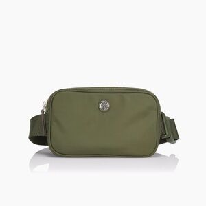 Tory Burch Virginia belt bag in Olive Green color
